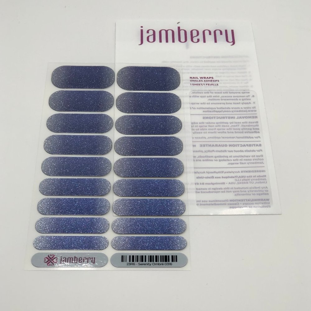 Jamberry Wraps, Serenity Ombre, Full Sheet Set!